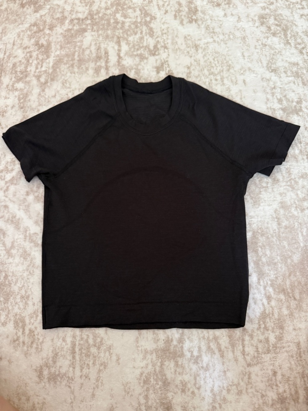 Lululemon Swiftly Tech Cropped Short Sleeve Black Size 0